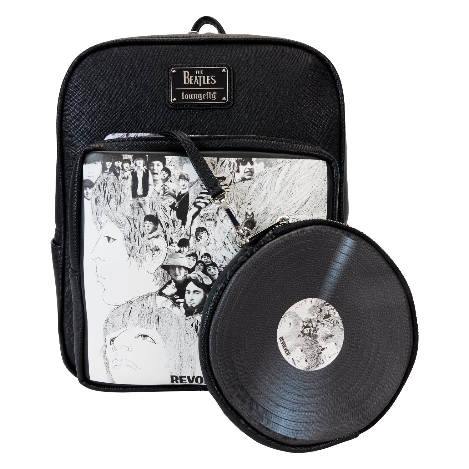 Loungefly The Beatles Revolver Album with Record Pouch Mini Backpack