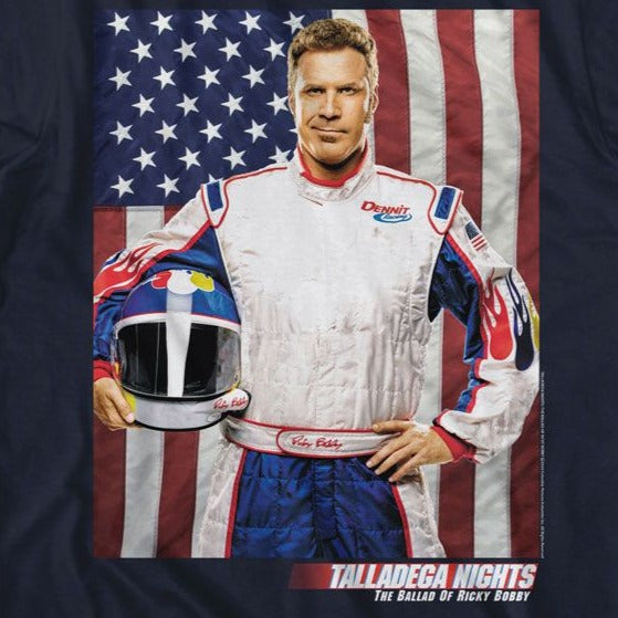 Talladega Nights RB And Flag T-Shirt