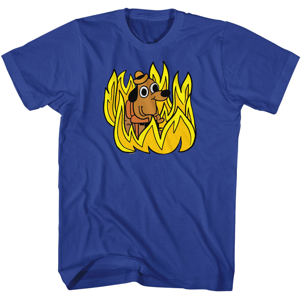 This is Fine In Flames T-Shirt | Blue Culture Tees