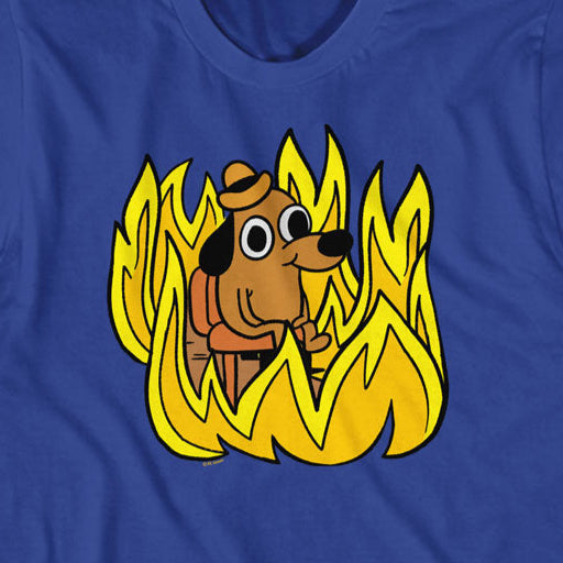 This is Fine In Flames T-Shirt | Blue Culture Tees