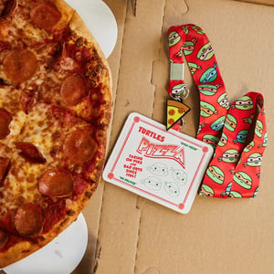 Loungefly TMNT Teenage Mutant Ninja Turtles Pizza Box Lanyard with Cardholder