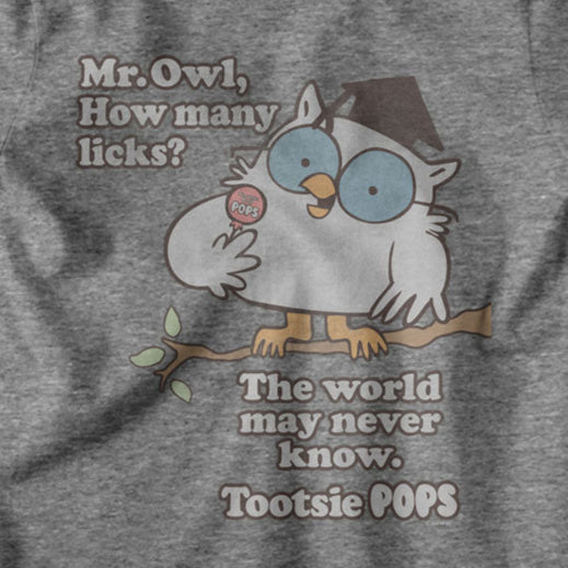 Youth Tootsie Roll How Many Licks T-Shirt | Blue Culture Tees