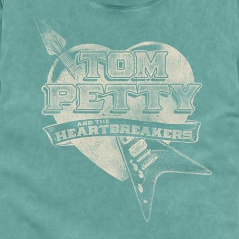 Tom Petty Guitar Heart Comfort Colors 2 T-Shirt | Blue Culture Tees