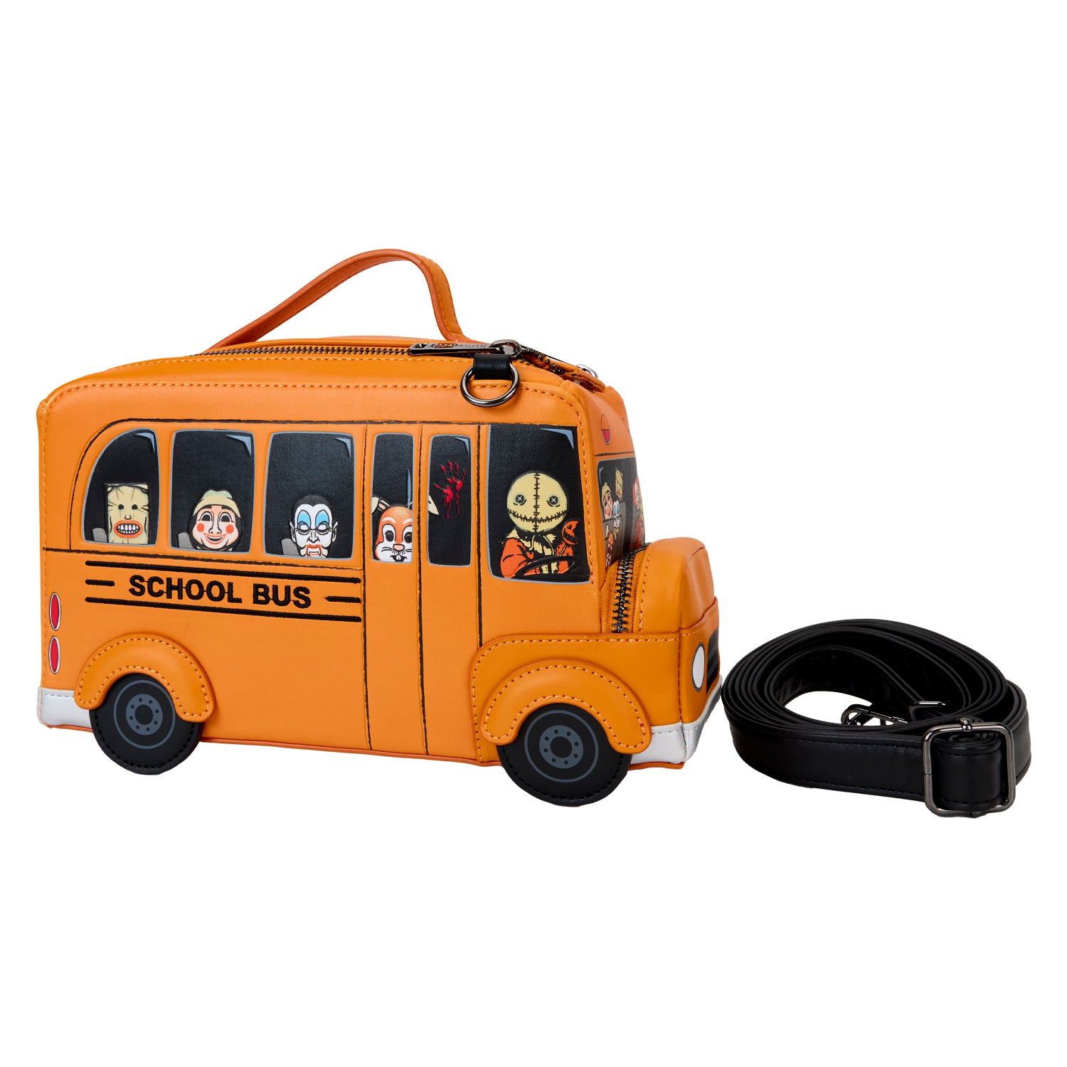 Loungefly Trick 'R Treat School Bus Figural Crossbody Bag | Blue Culture Tees