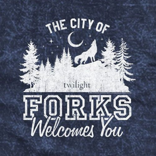Twilight The City Of Forks Mineral Wash T-Shirt
