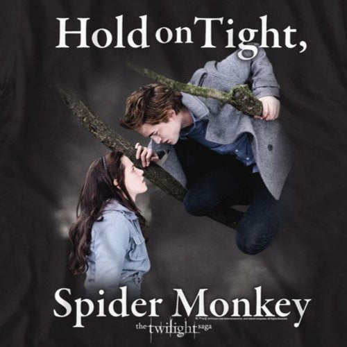 Twilight Hold On Spider Monkey T-Shirt