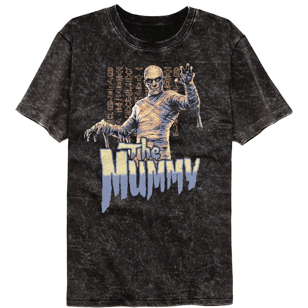 Universal Monsters Multitone Mummy Mineral Wash Black T-Shirt | Blue Culture Tees