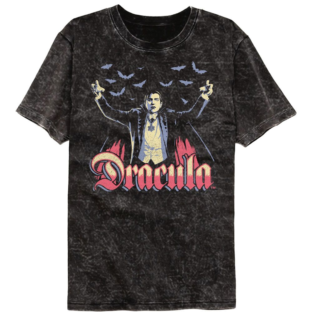 Universal Monsters Multitone Dracula Mineral Wash T-Shirt | Blue Culture Tees