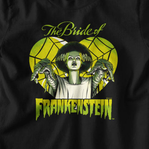 Youth Universal Monsters Bride in Heart T-Shirt | Blue Culture Tees