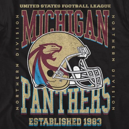 USFL Michigan Panthers T-Shirt