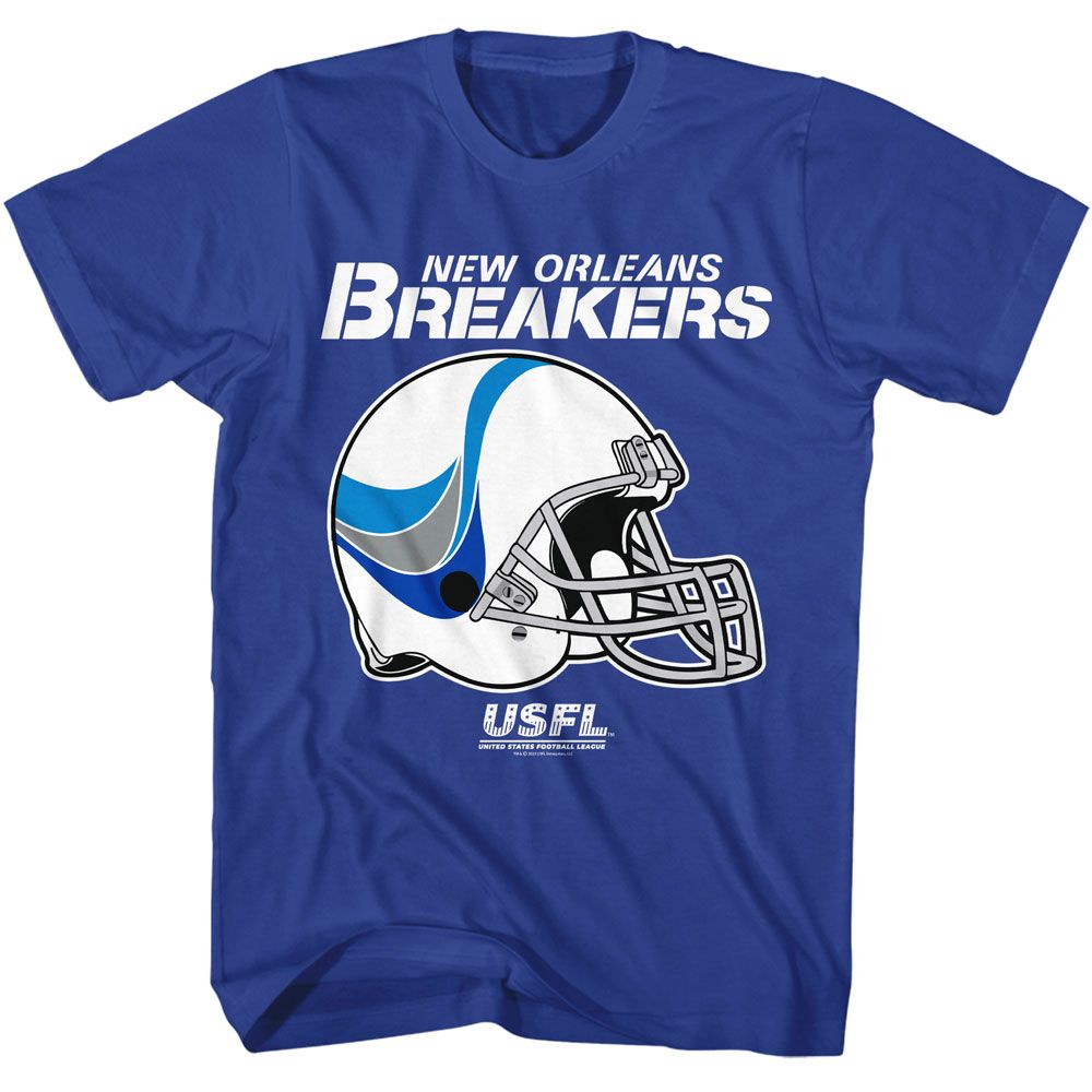 USFL New Orleans Breakers Logo Helmet T-Shirt