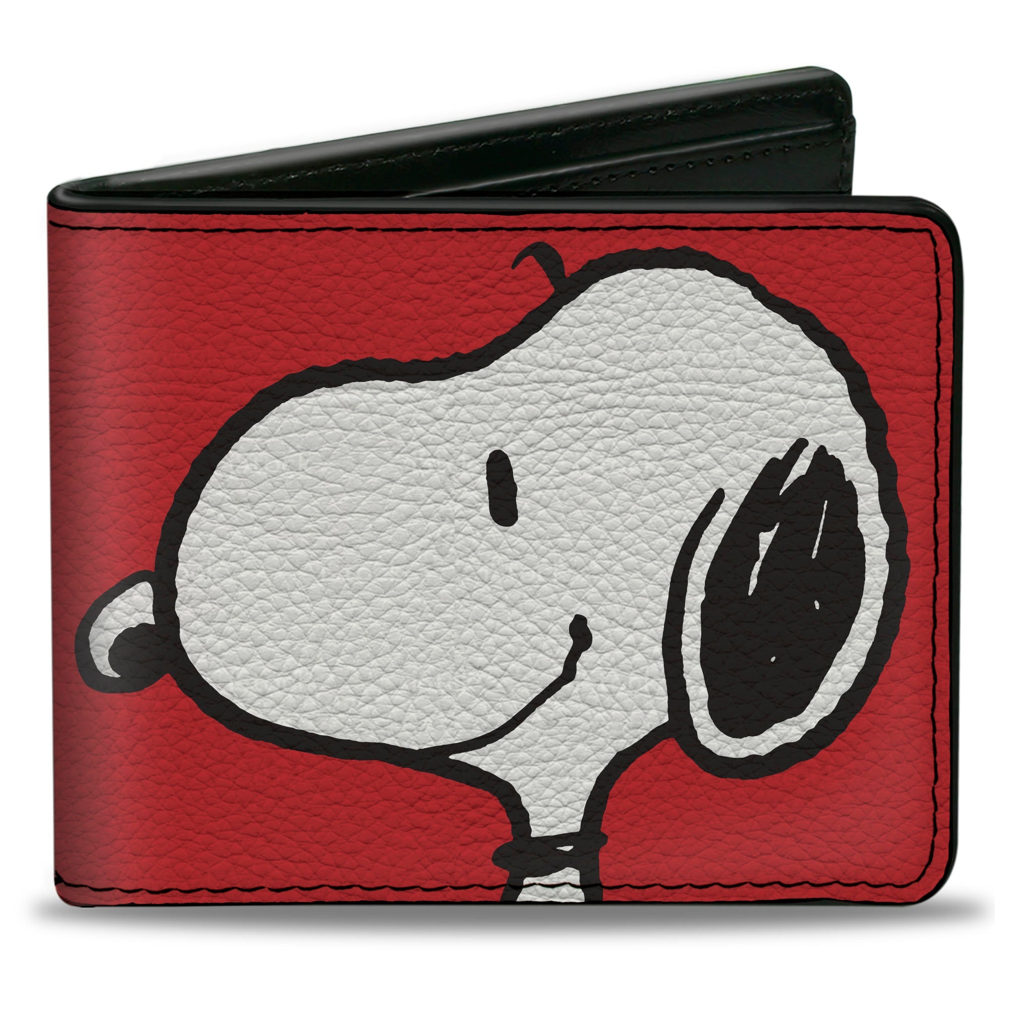 Bi-Fold Wallet - Peanuts Snoopy Smiling Profile Pose Red