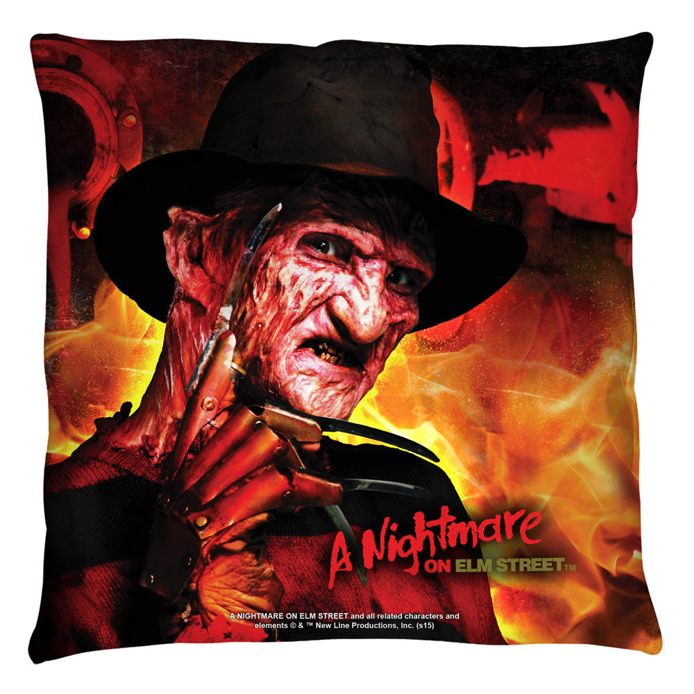 A Nightmare on Elm Street Freddy's Boiler Room Throw Pillow | Blue Culture Tees