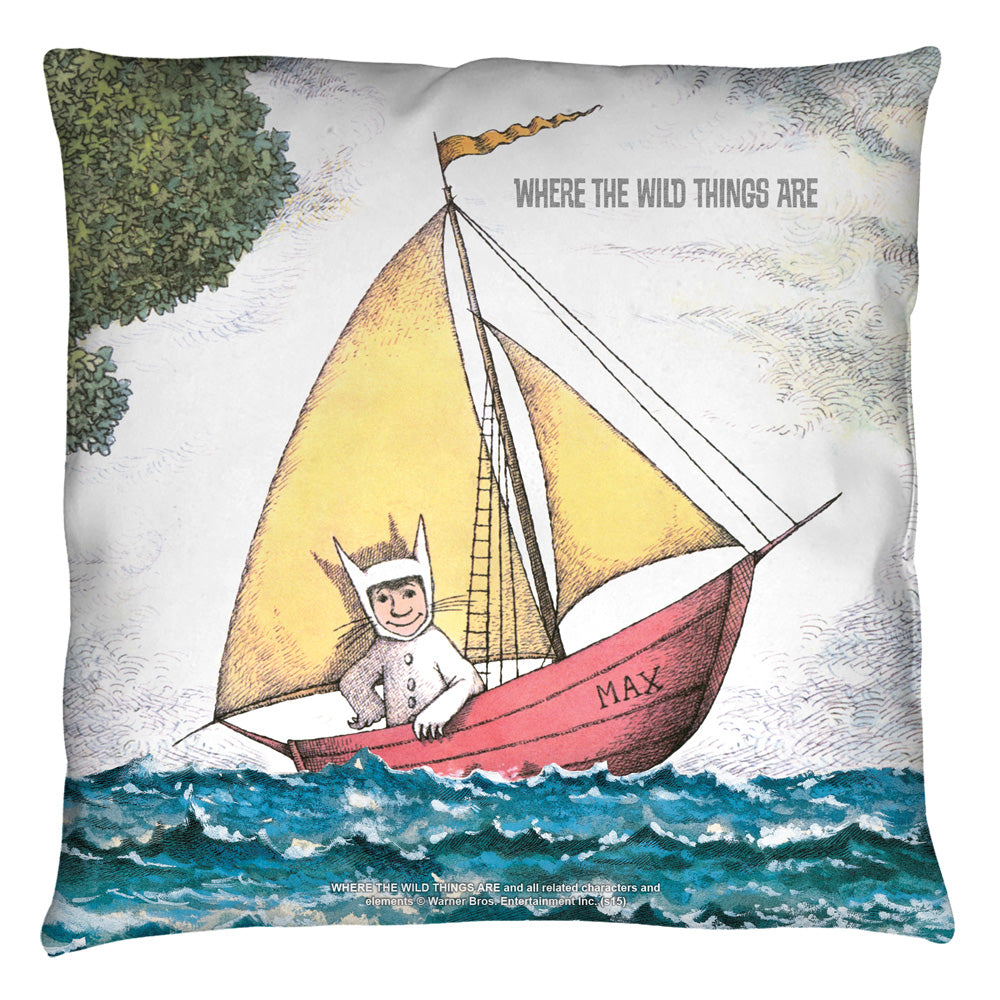 Where The Wild Things Are Max's Boat Throw Pillow | Blue Culture Tees