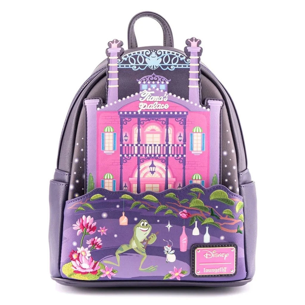 Loungefly Disney Princess and the Frog Tiana's Palace Castle Series Mini Backpack