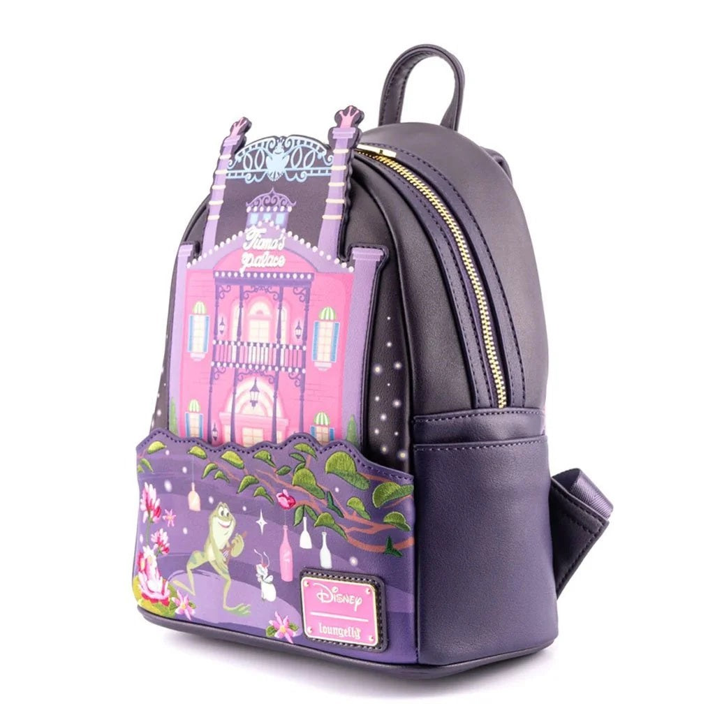 Loungefly Disney Princess and the Frog Tiana's Palace Castle Series Mini Backpack