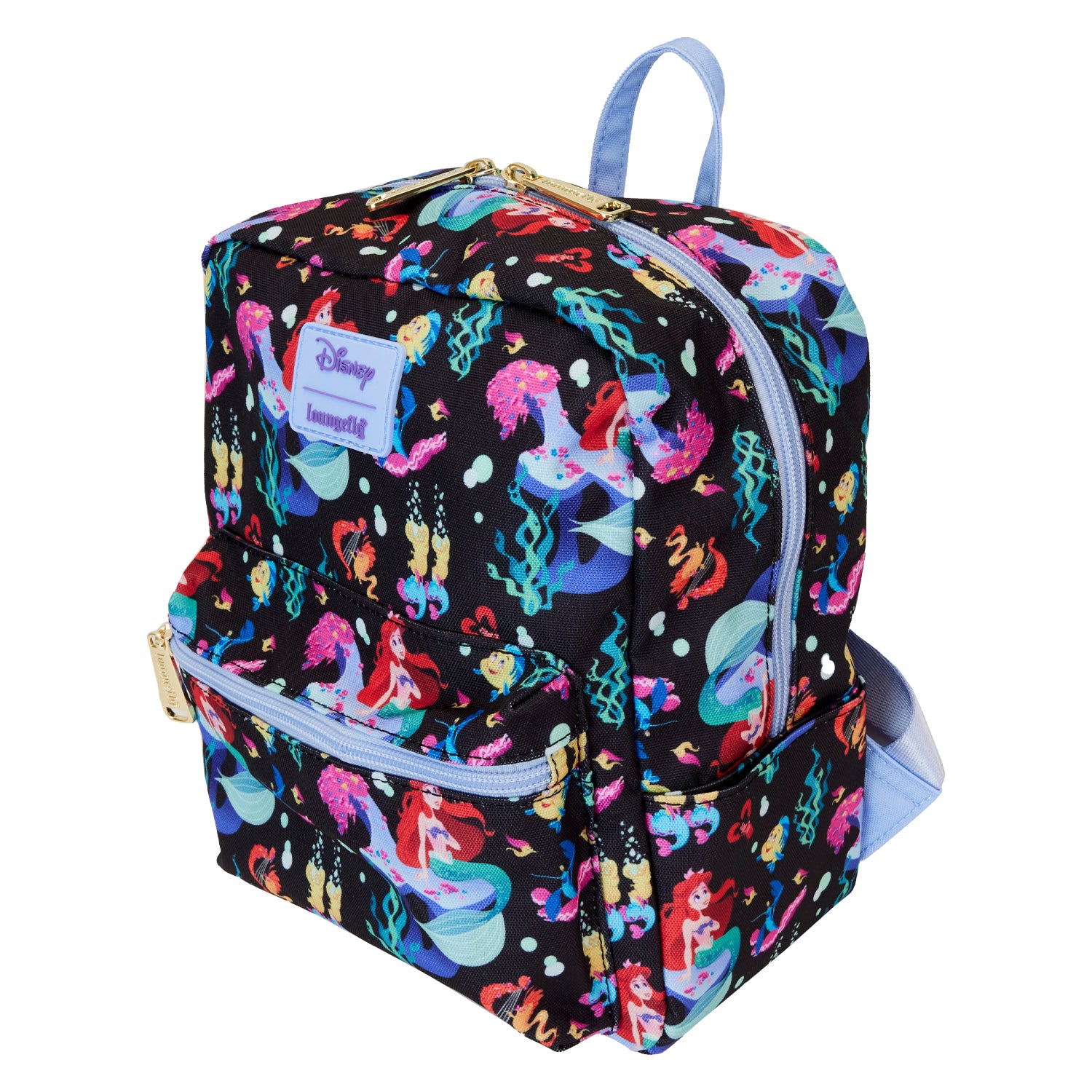 Loungefly Disney The Little Mermaid 35th Anniversary Life is the Bubbles Nylon Mini Backpack