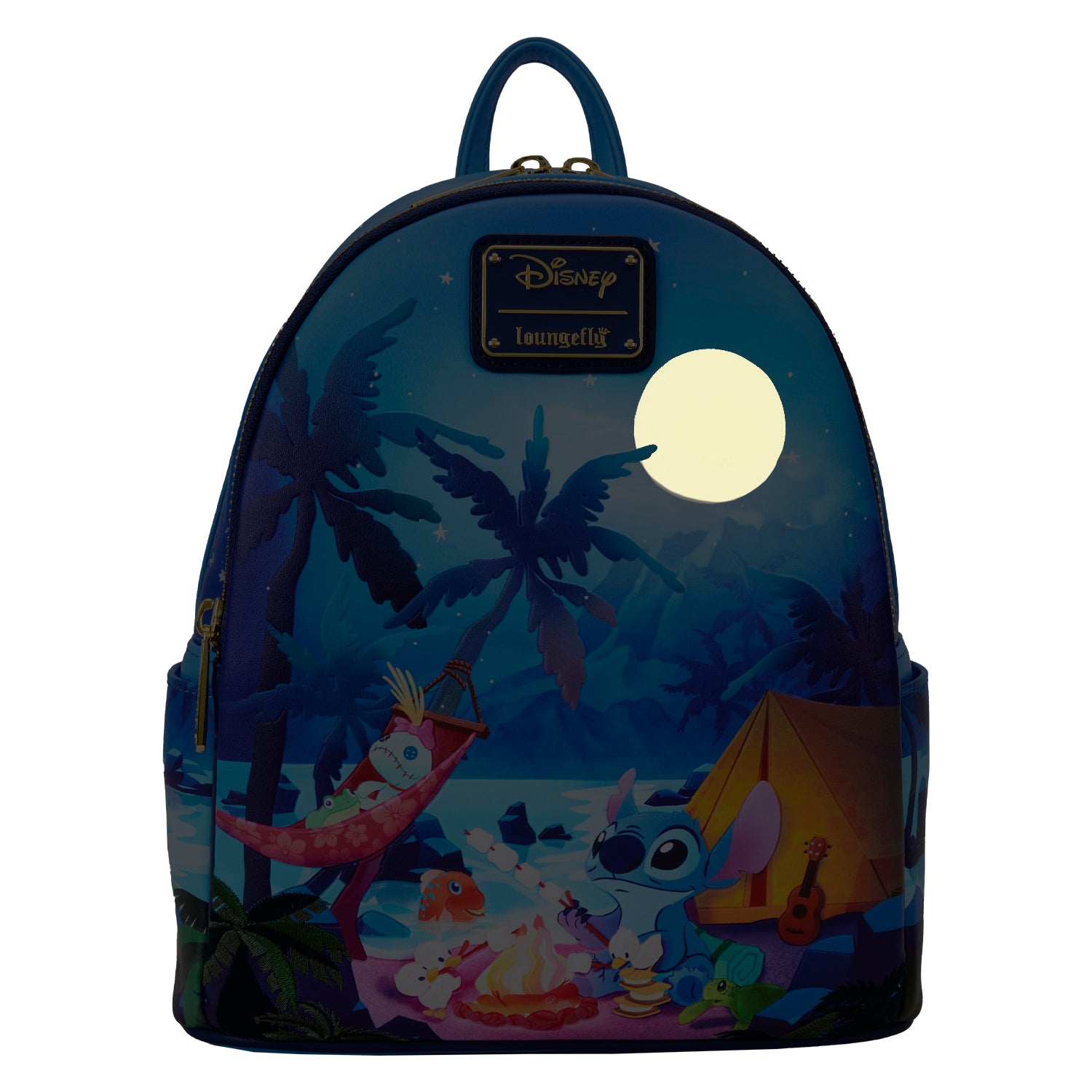 Loungefly Disney Lilo and Stitch Camping Cuties Mini Backpack