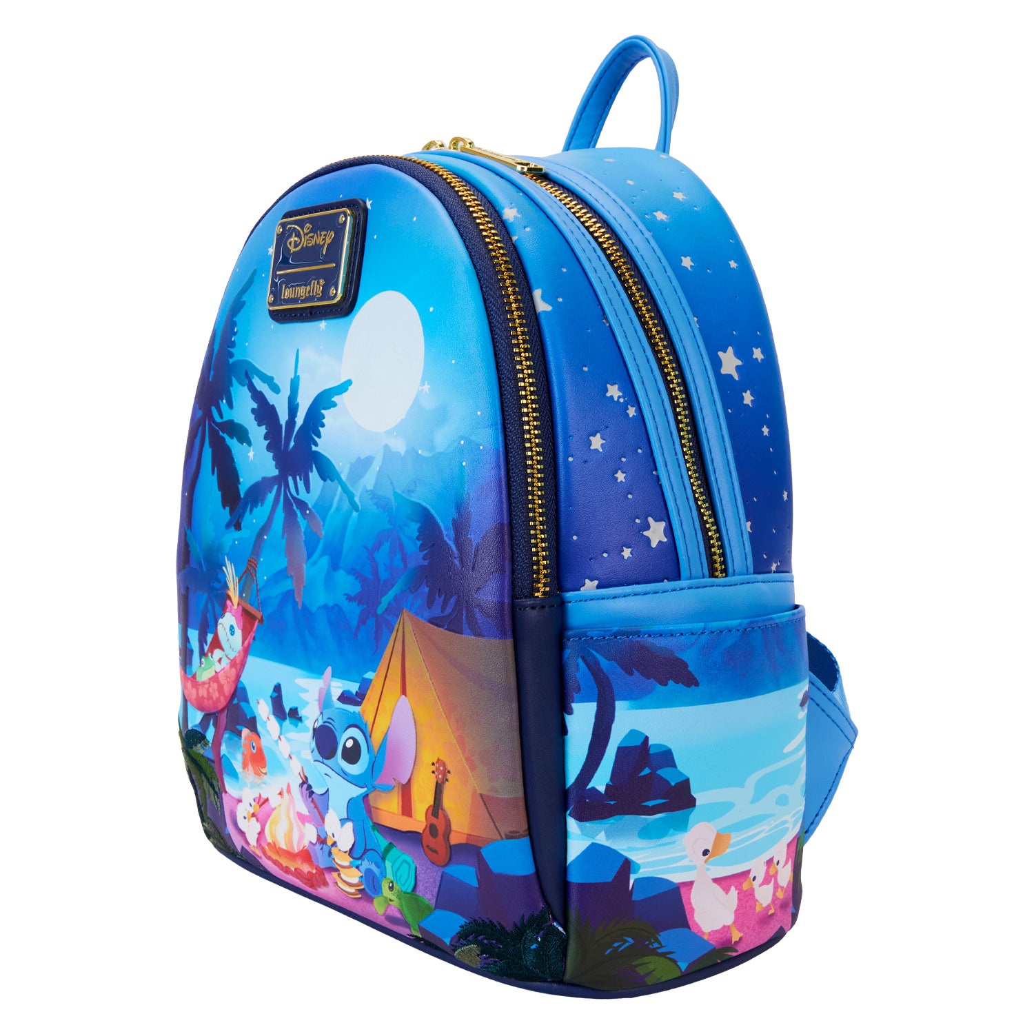 Loungefly Disney Lilo and Stitch Camping Cuties Mini Backpack