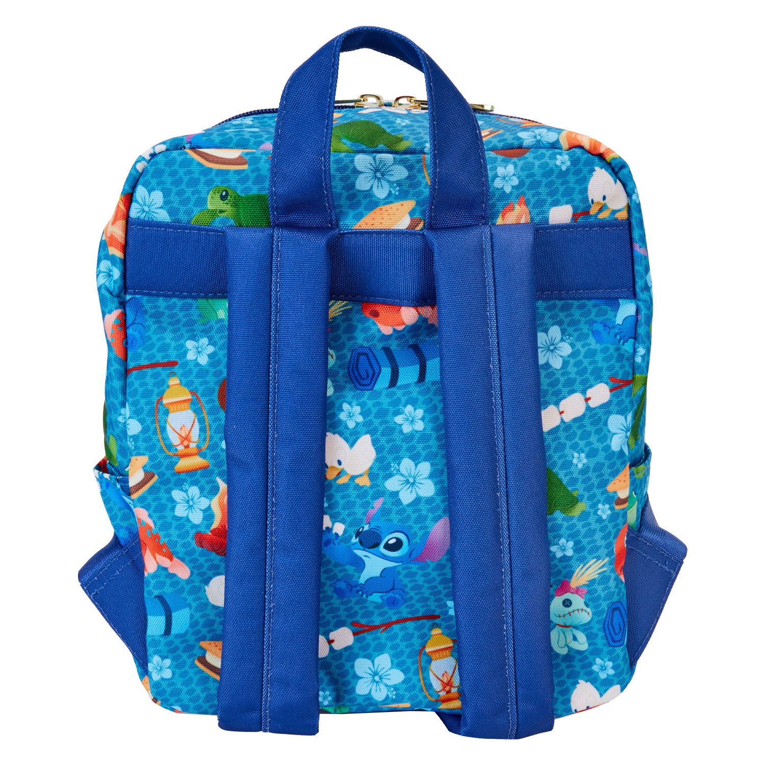 Loungefly Disney Lilo and Stitch Camping Cuties AOP Nylon Mini Backpack