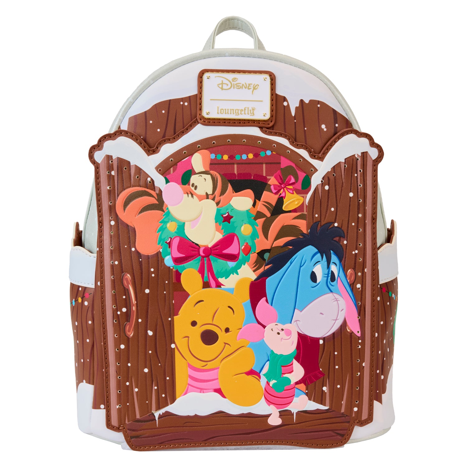 Loungefly Disney Winnie The Pooh Holiday Scene Pooh and Friends Mini Backpack | Blue Culture Tees