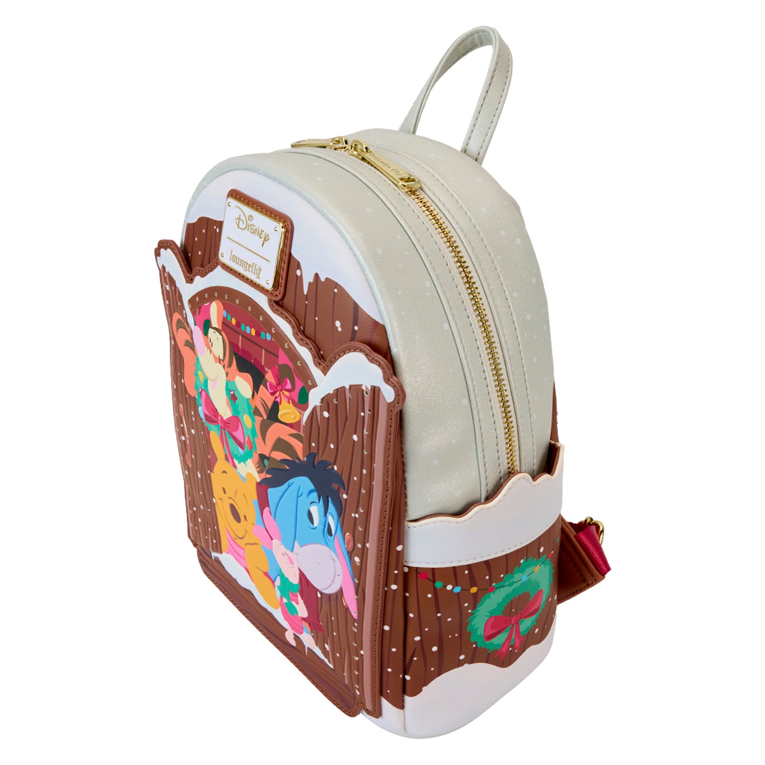 Loungefly Disney Winnie The Pooh Holiday Scene Pooh and Friends Mini Backpack | Blue Culture Tees