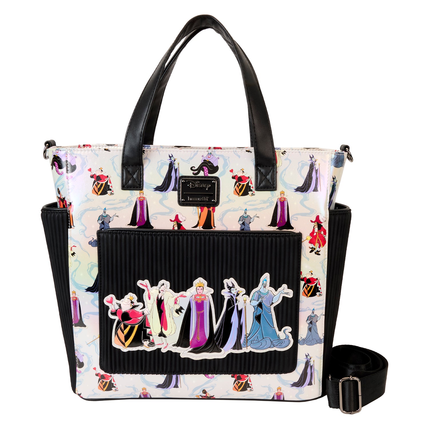 Loungefly Disney Villains Iridescent Convertible Backpack Tote Bag | Blue Culture Tees