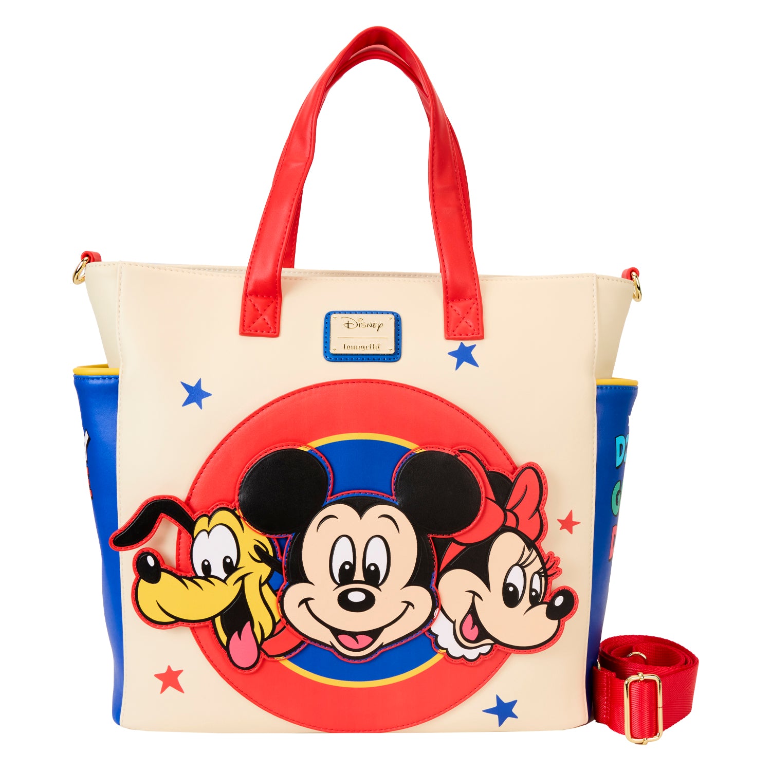 Loungefly Disney Classic Mickey and Friends Convertible Backpack Tote Bag | Blue Culture Tees