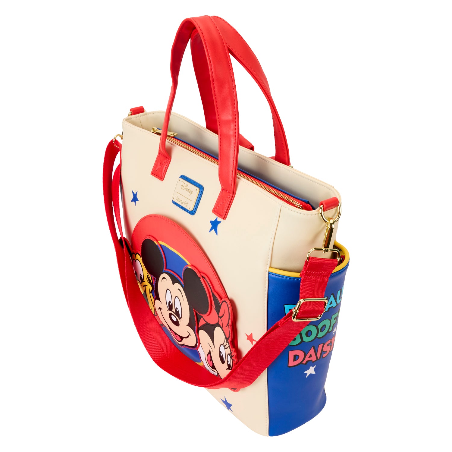 Loungefly Disney Classic Mickey and Friends Convertible Backpack Tote Bag | Blue Culture Tees