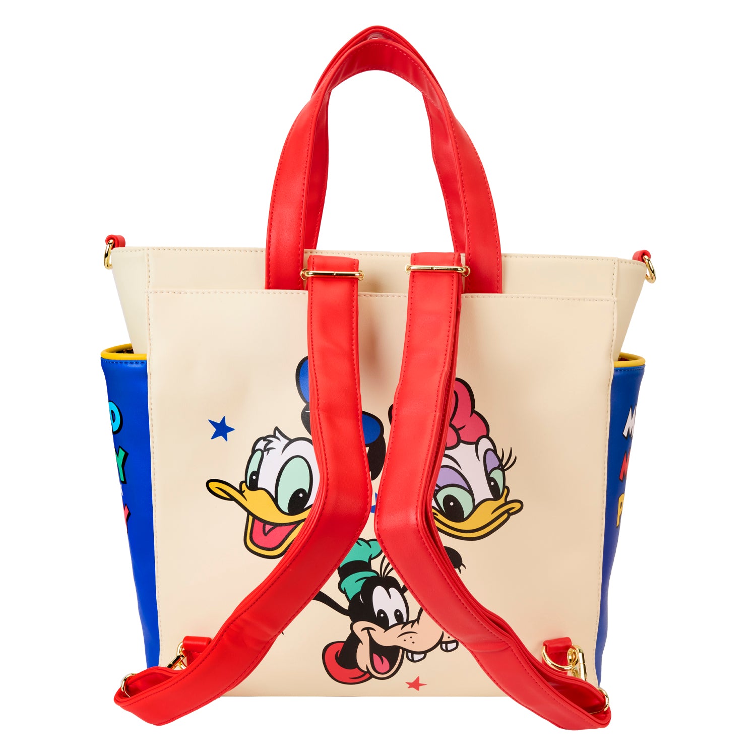 Loungefly Disney Classic Mickey and Friends Convertible Backpack Tote Bag | Blue Culture Tees