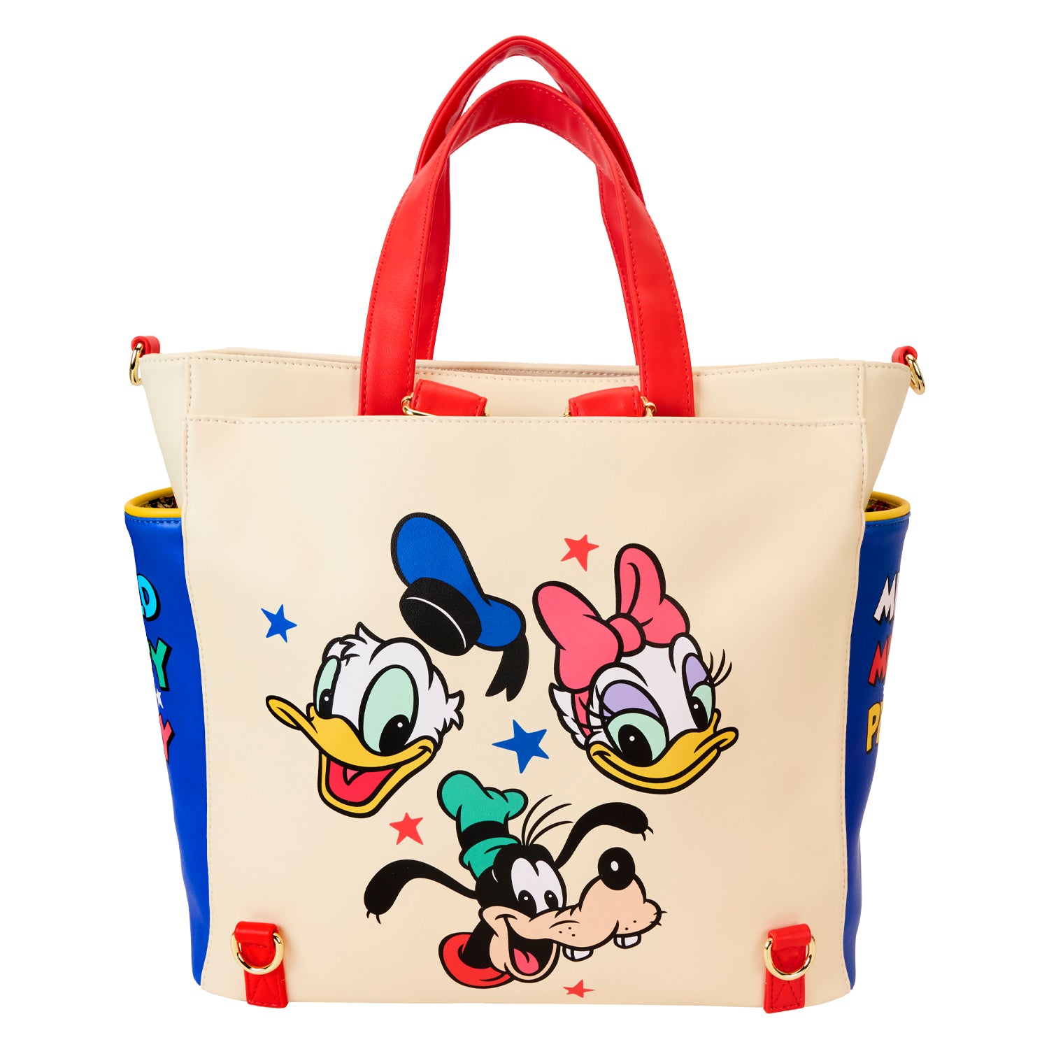 Loungefly Disney Classic Mickey and Friends Convertible Backpack Tote Bag | Blue Culture Tees