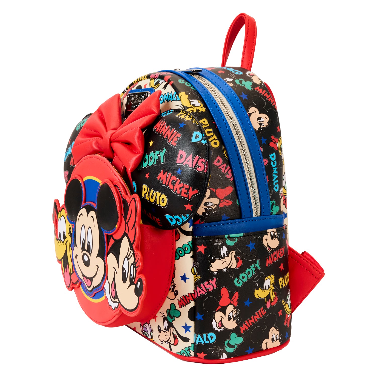 Loungefly Disney Mickey and Friends Classic Ear Holder Mini Backpack Combo | Blue Culture Tees