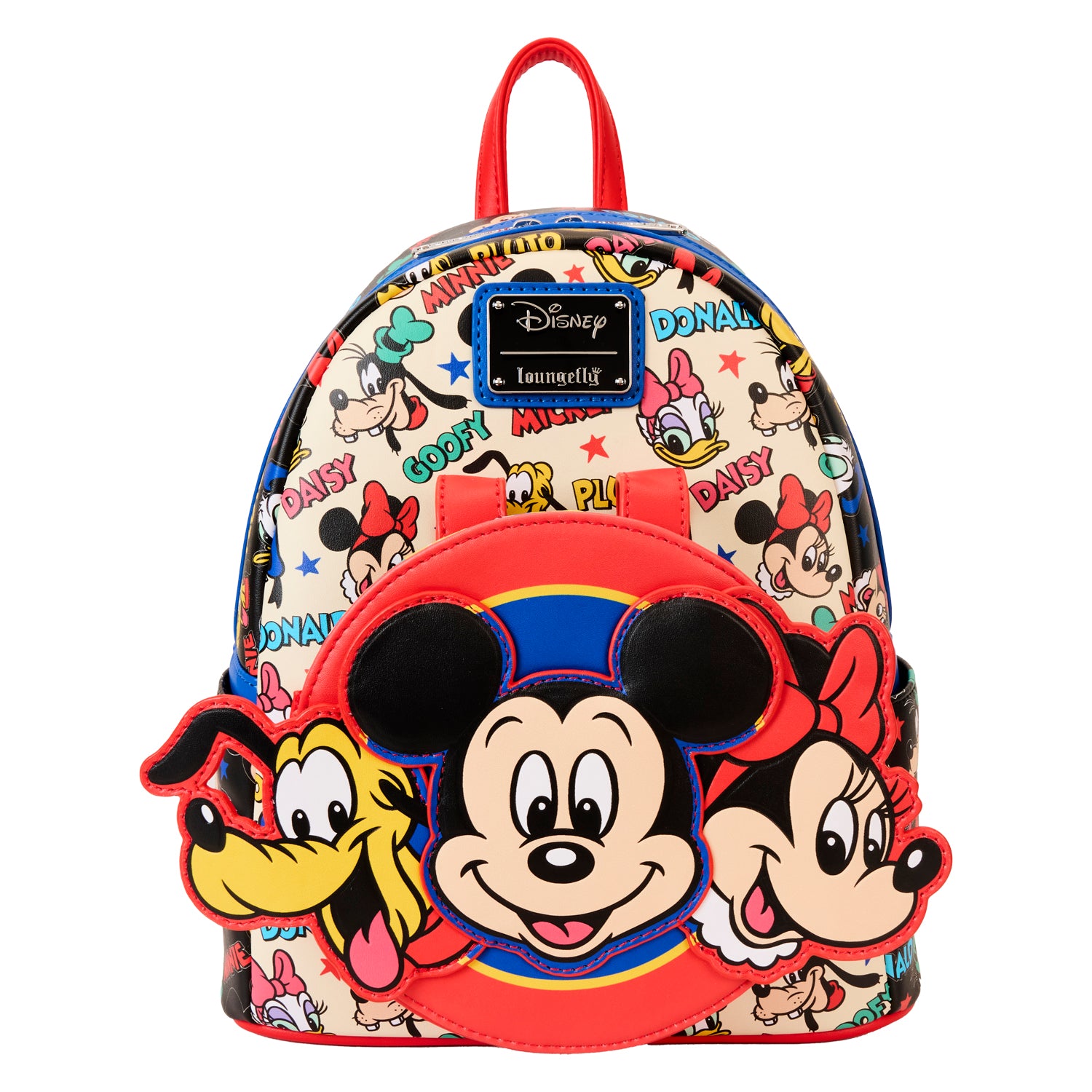 Loungefly Disney Mickey and Friends Classic Ear Holder Mini Backpack Combo | Blue Culture Tees