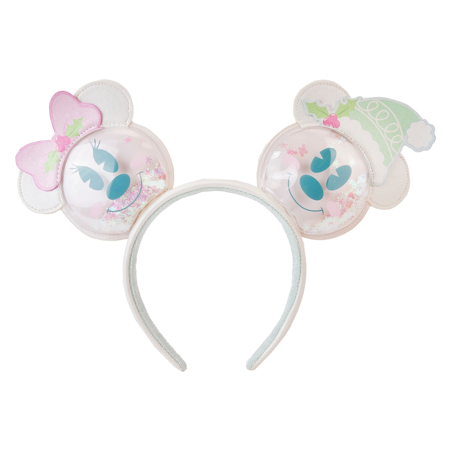 Loungefly Disney Mickey & Minnie Pastel Snowman Ears Headband
