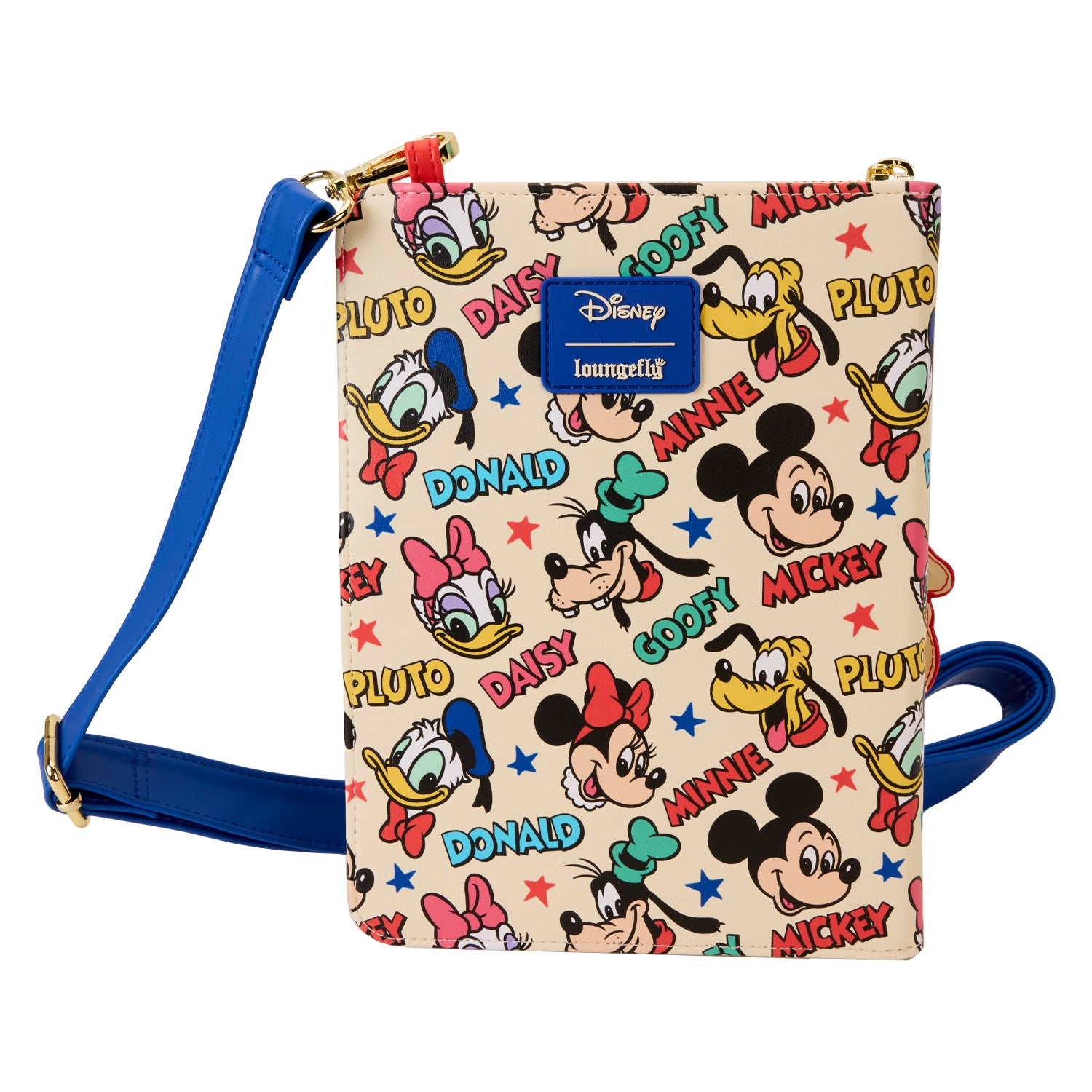 Loungefly Disney Classic Mickey and Friends Zip Around Crossbody Journal | Blue Culture Tees