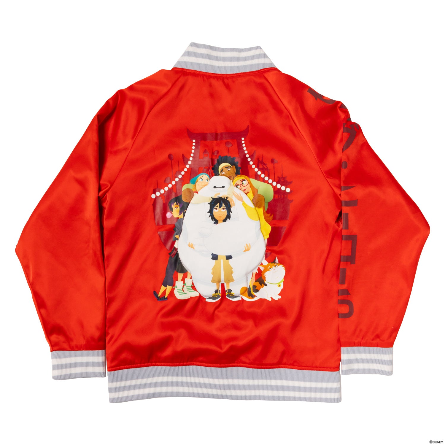 Loungefly Disney Big Hero 6 10th Anniversary Satin Bomber Jacket | Blue Culture Tees