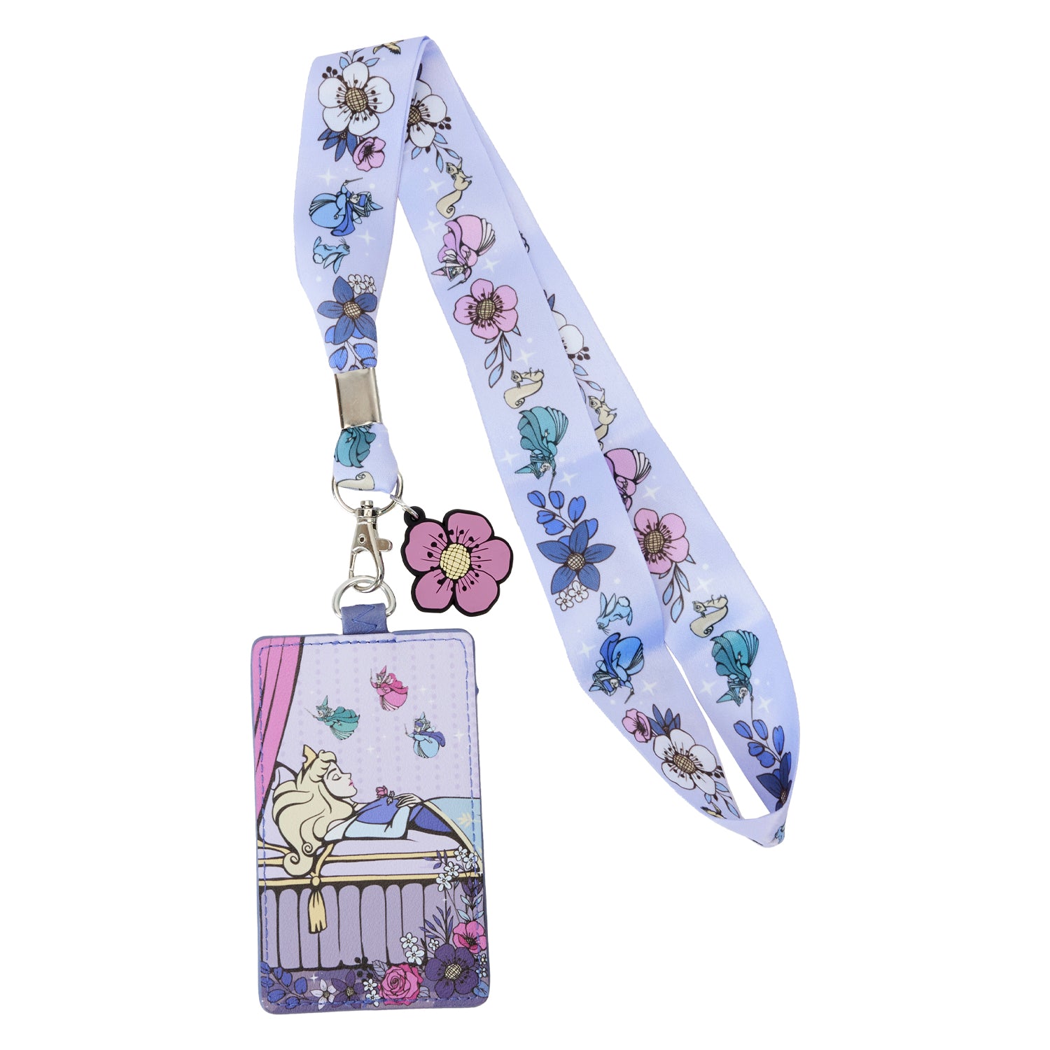 Loungefly Disney Sleeping Beauty 65th Anniversary Lanyard with Cardholder