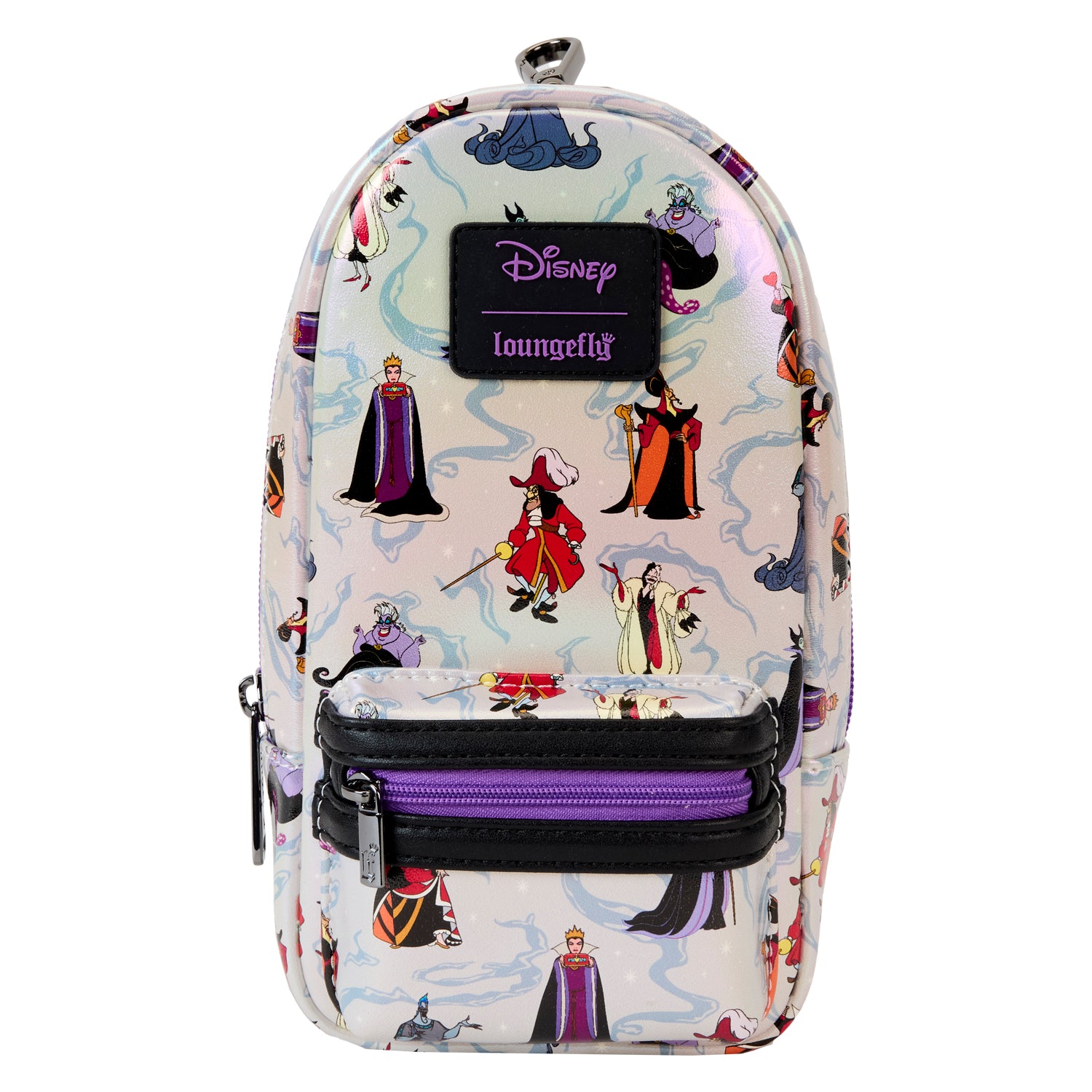 Loungefly Disney Villains Iridescent Mini Backpack Pencil Case | Blue Culture Tees