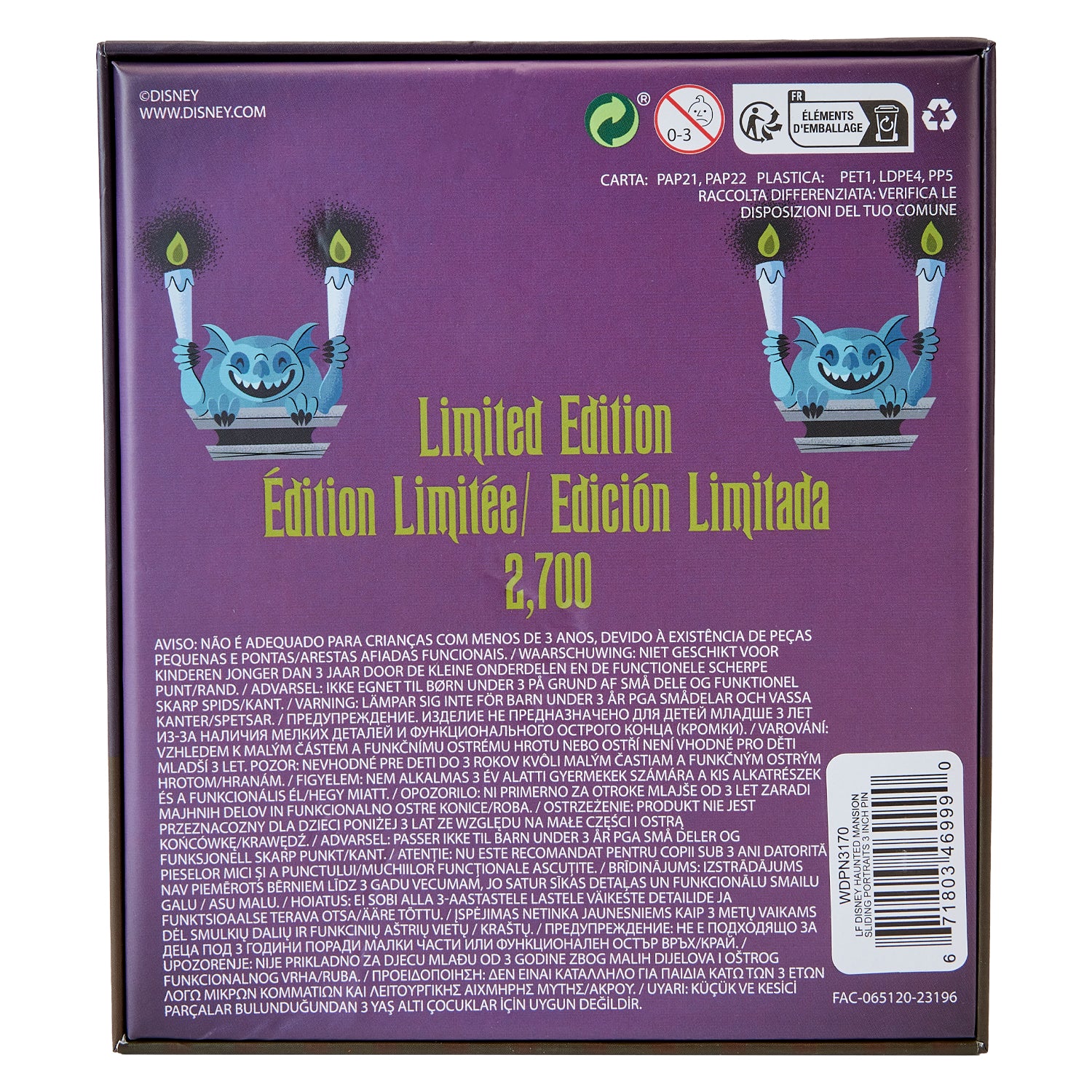 Loungefly Disney Haunted Mansion 3" Limited Edition Collector Box Pin