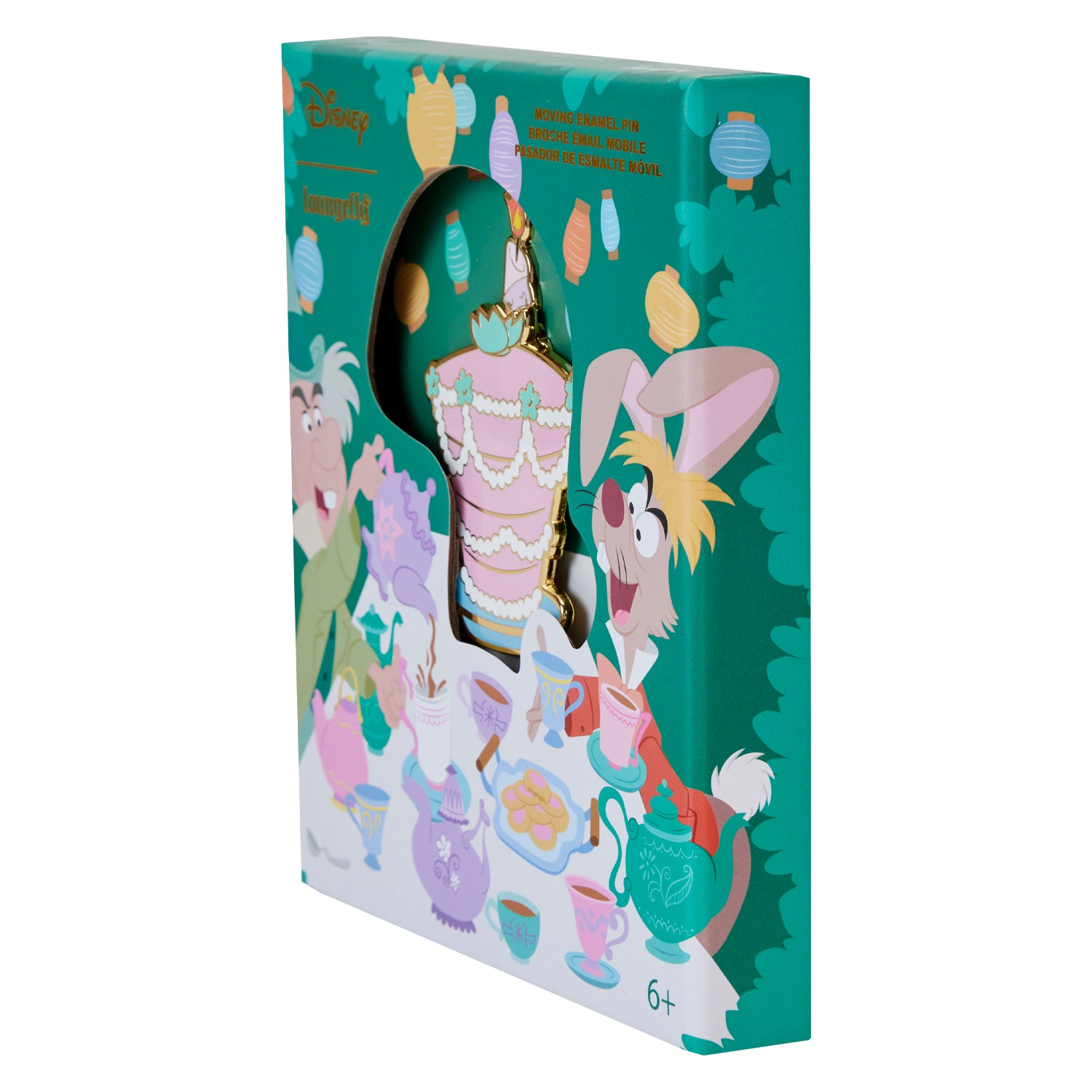 Loungefly Disney Alice in Wonderland Unbirthday Cake 3" LE Collector Box Pin