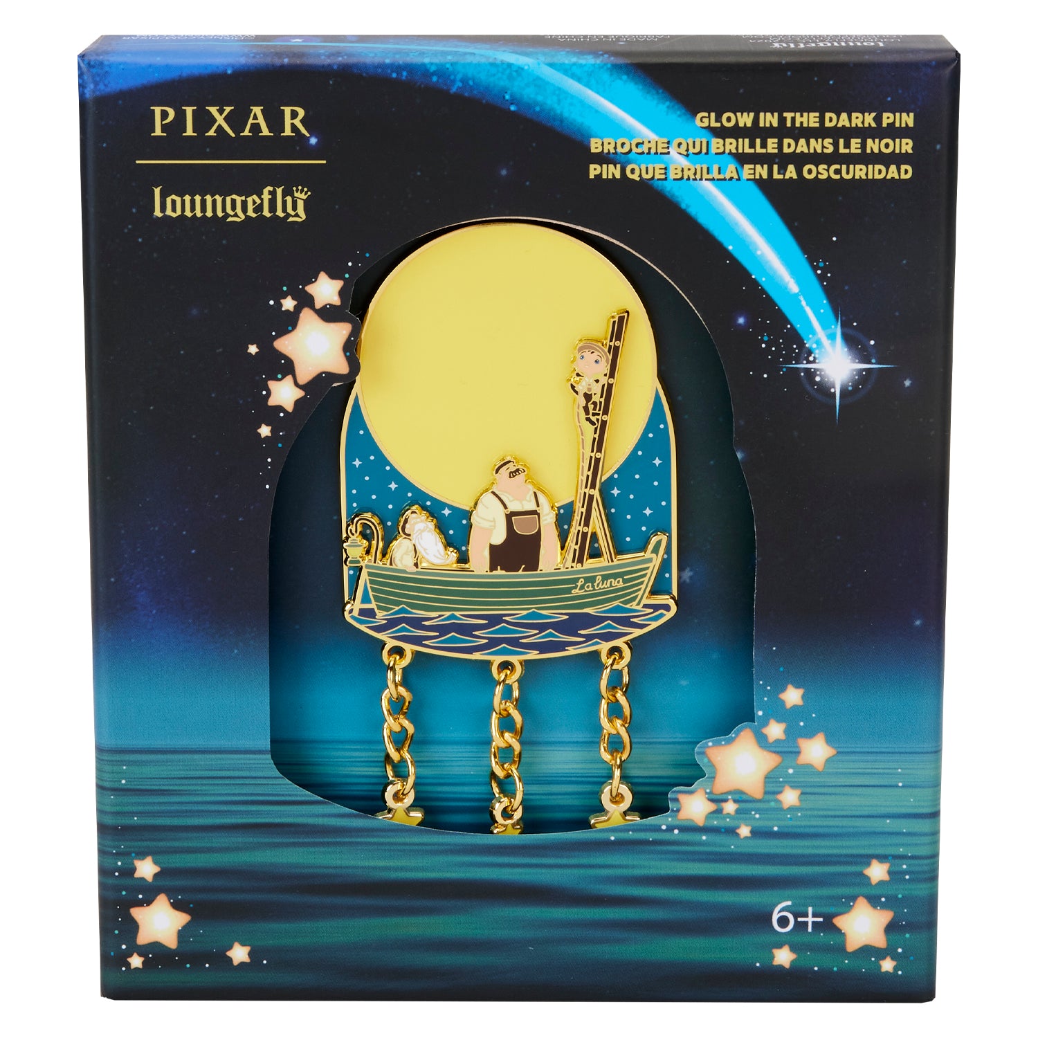 Loungefly Pixar La Luna Glow in the Dark 3" LE Collector Box Pin