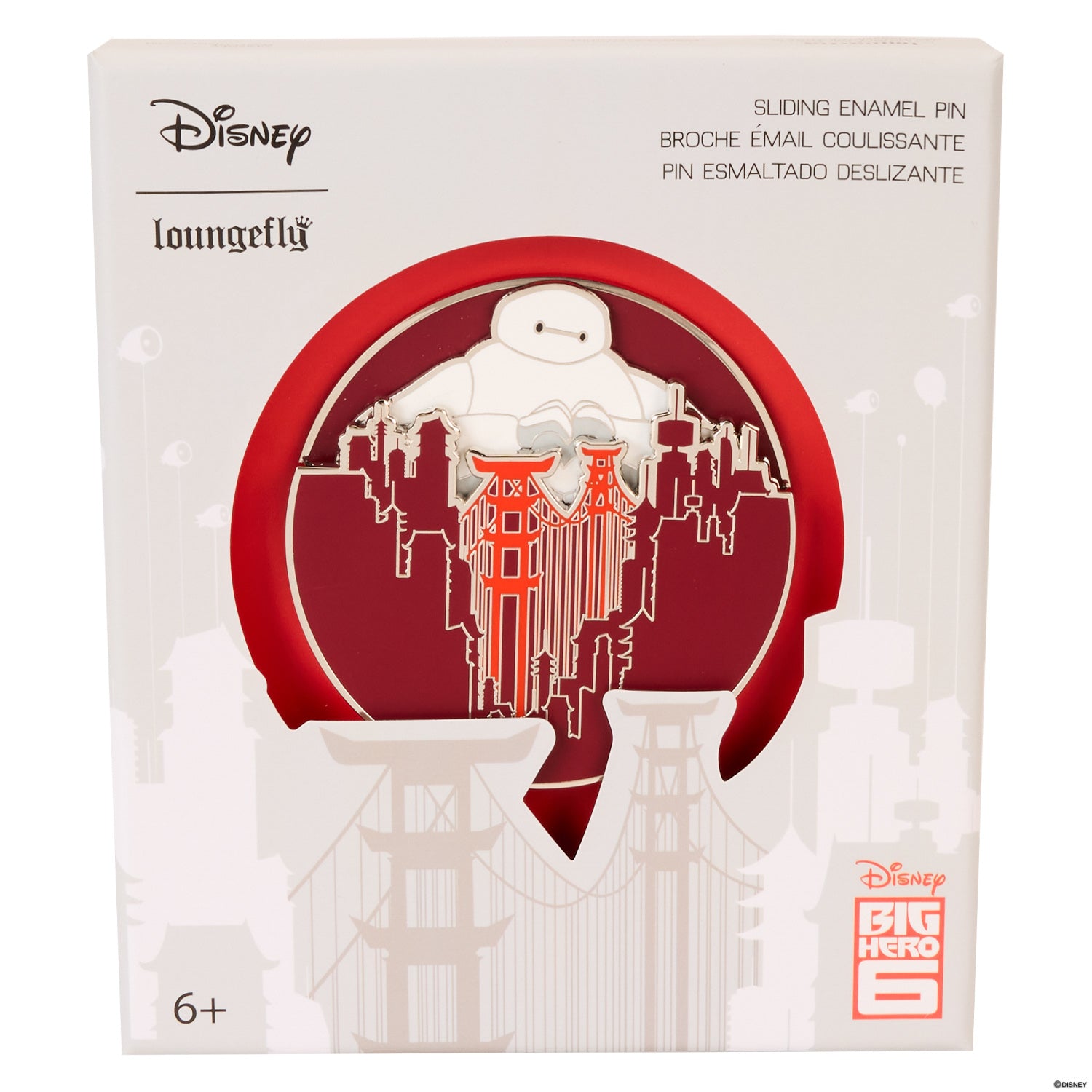 Loungefly Disney Big Hero 6 San Fransokyo 10th Anniversary 3" LE Collector Box Pin | Blue Culture Tees