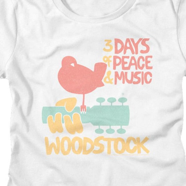 Junior's Woodstock 3 Days Of Peace T-Shirt