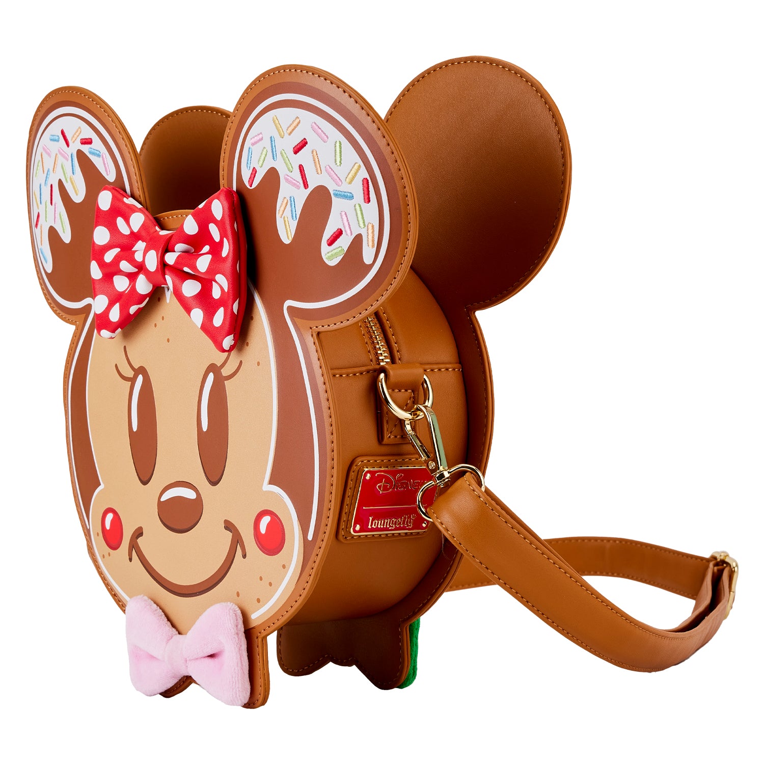 Loungefly Disney Mickey & Minnie Gingerbread Cookie Figural Crossbody - *PREORDER*