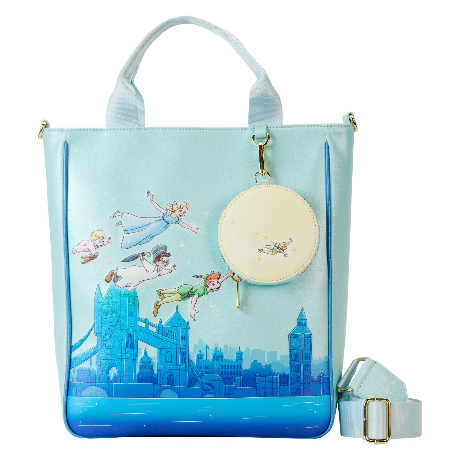 Loungefly Disney Peter Pan You Can Fly Glow Tote Bag