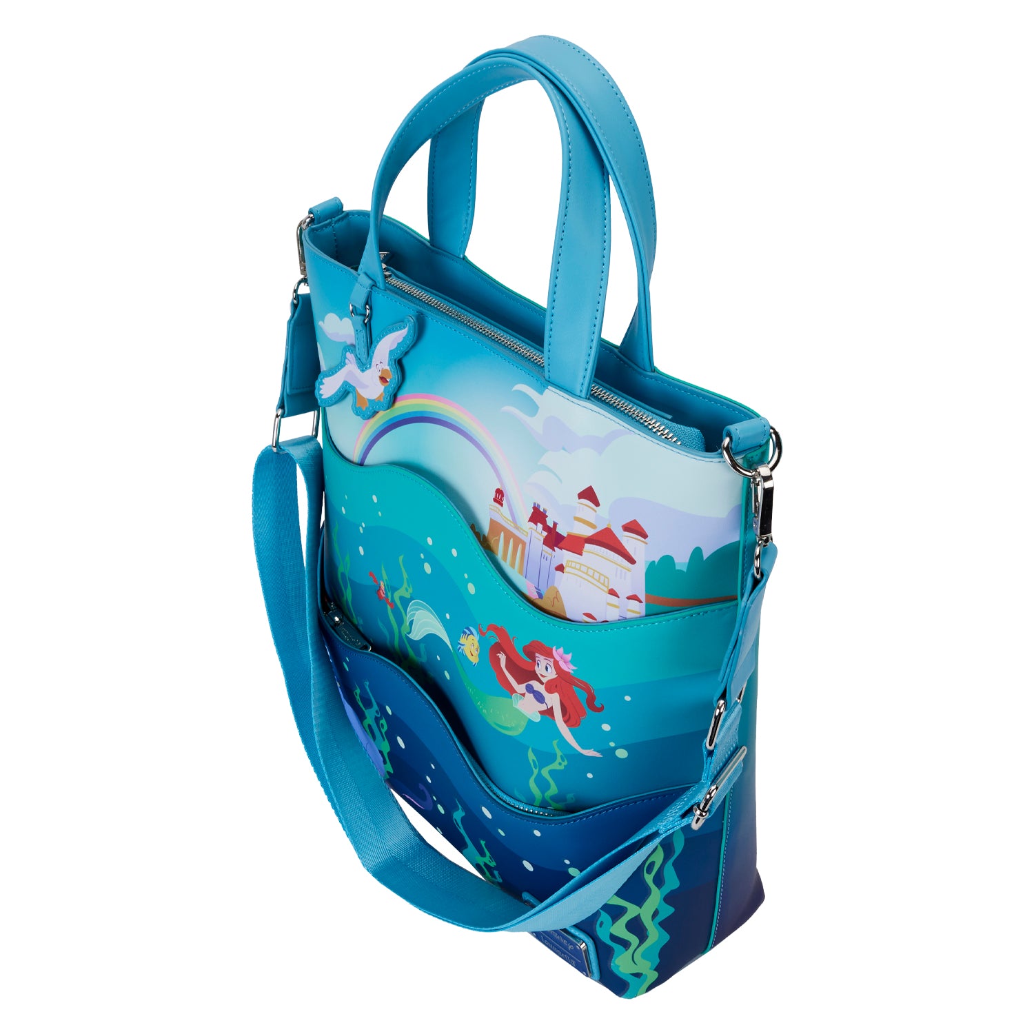 Loungefly Disney The Little Mermaid 35th Anniversary Life is the Bubbles Tote Bag