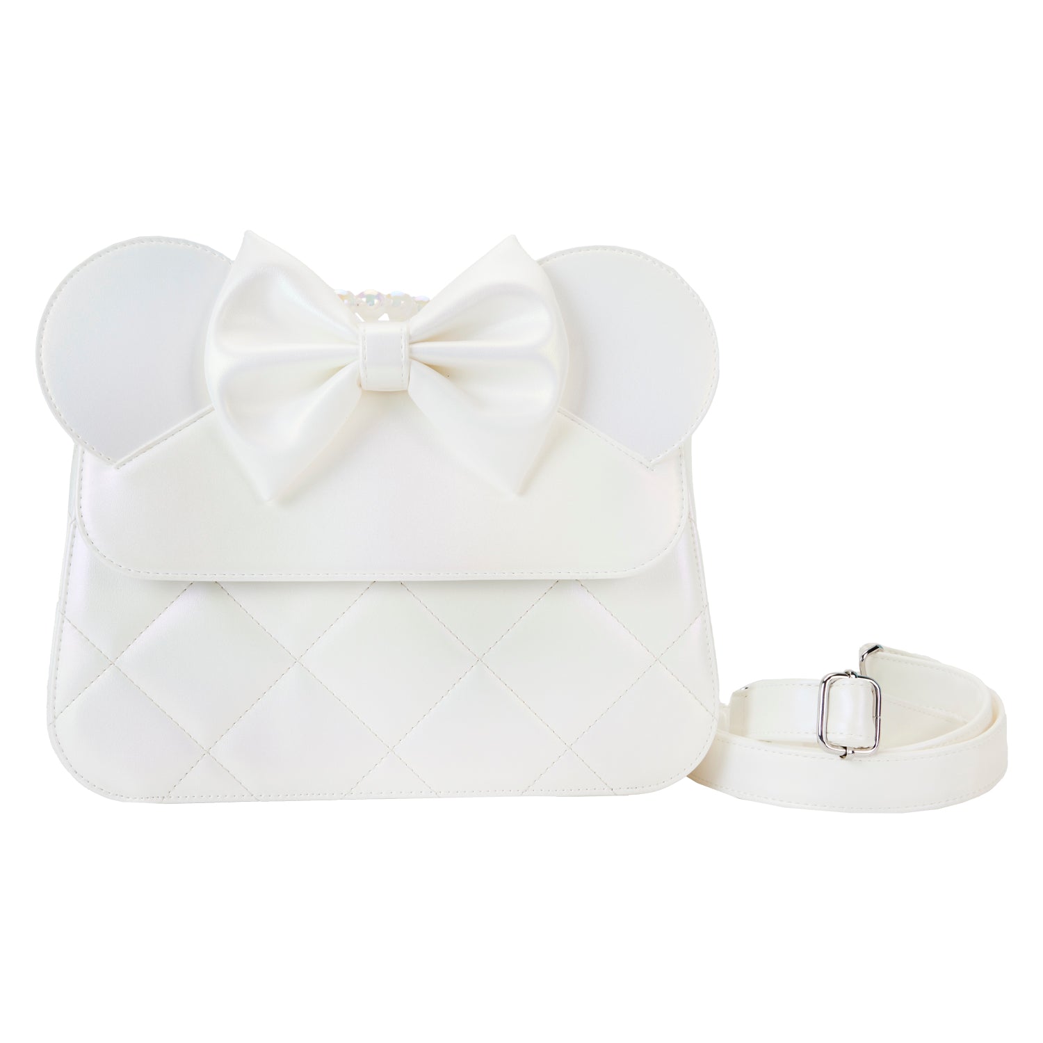 Loungefly Disney Minnie Mouse Iridescent Wedding Crossbody Bag