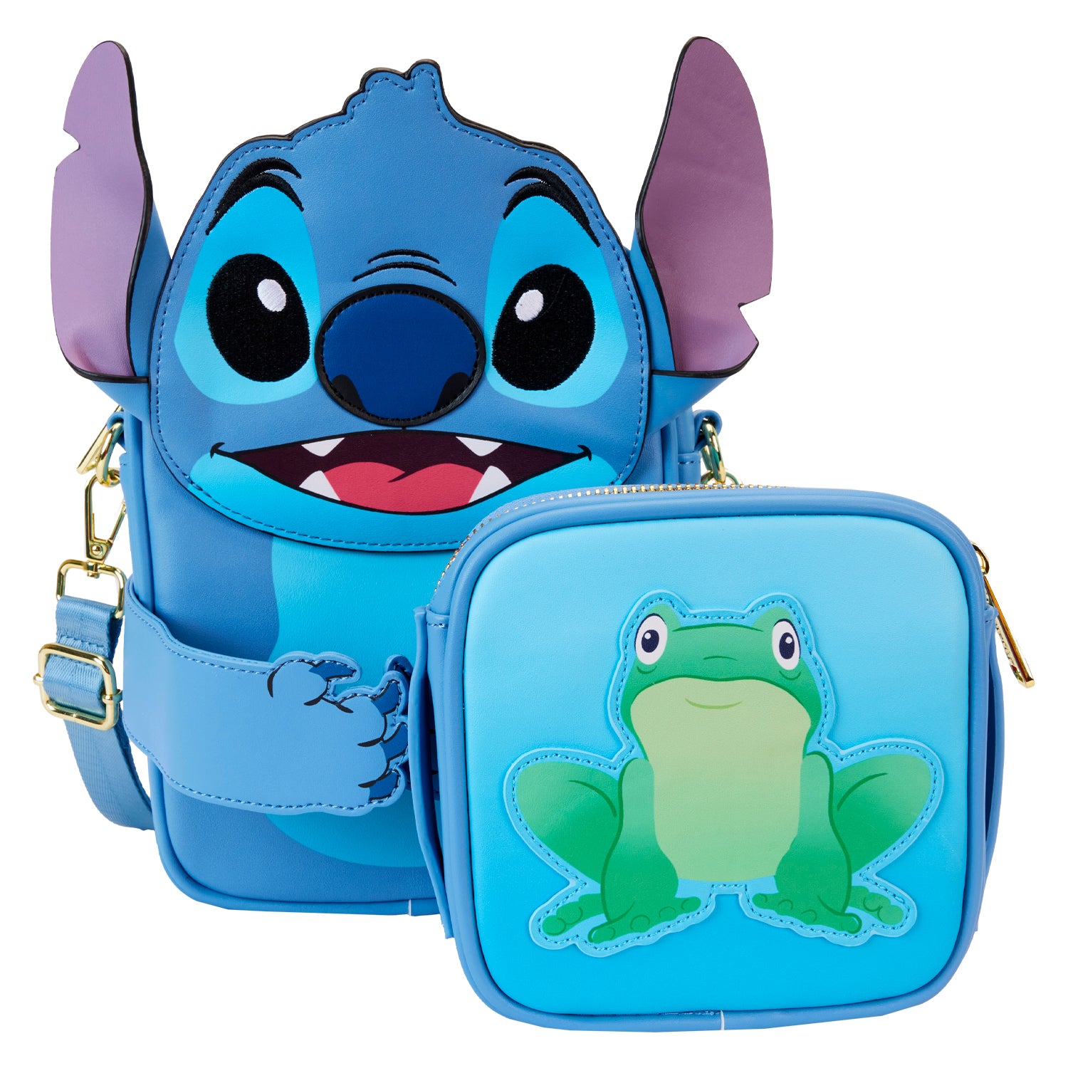 Loungefly Disney Lilo and Stitch Stitch Camping Crossbuddies Bag