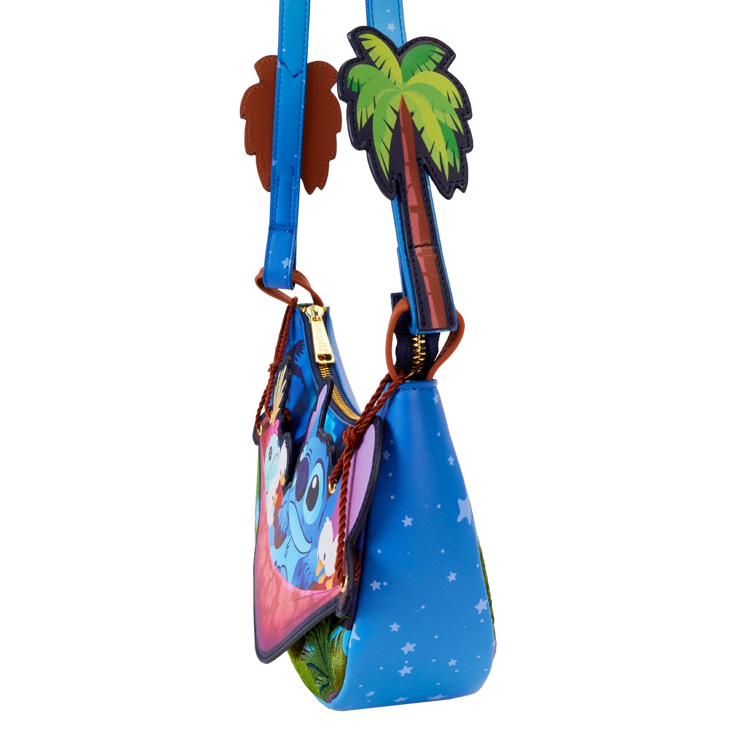 Loungefly Disney Lilo and Stitch Camping Cuties Crossbody Bag 
