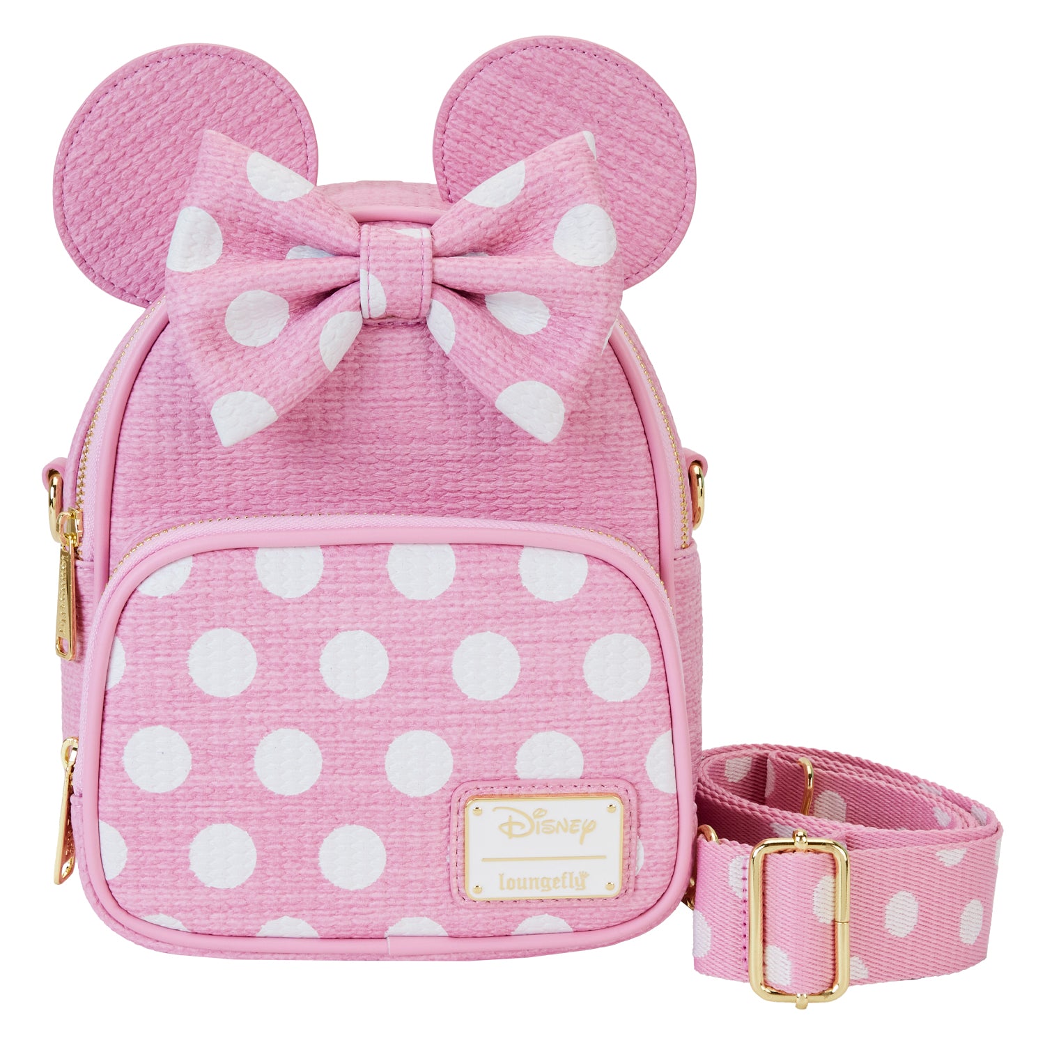 Loungefly Disney Minnie Mouse Straw Convertible Mini Backpack